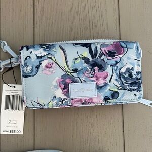 Vera Bradley Blue and Pink Floral Wallet